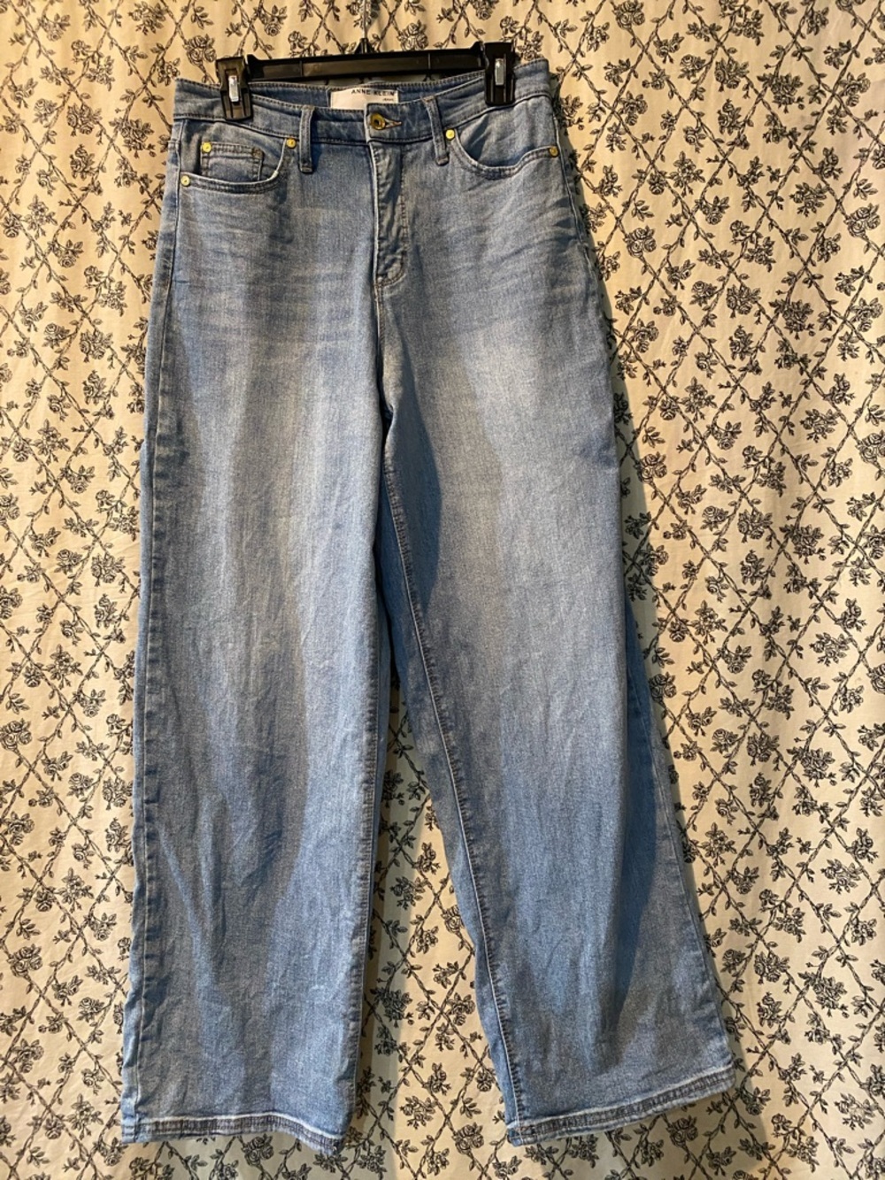 Anne Klein Light Blue Wide Leg Jeans